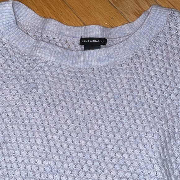 Club Monaco alpaca sweater powder blue medium - Picture 8 of 10